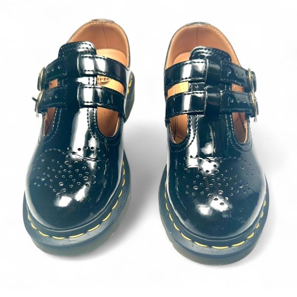 Dr. Martens 5.5-6 Black Patent Leather Mary Janes - Picture 2 of 7